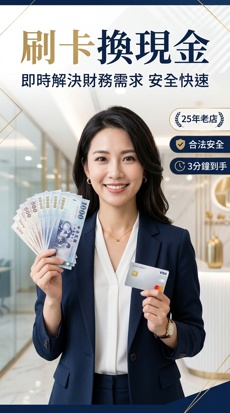 刷卡換現金服務形象圖